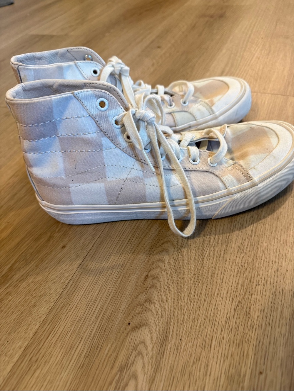 Vans Checkerboard High-Top Sneakers